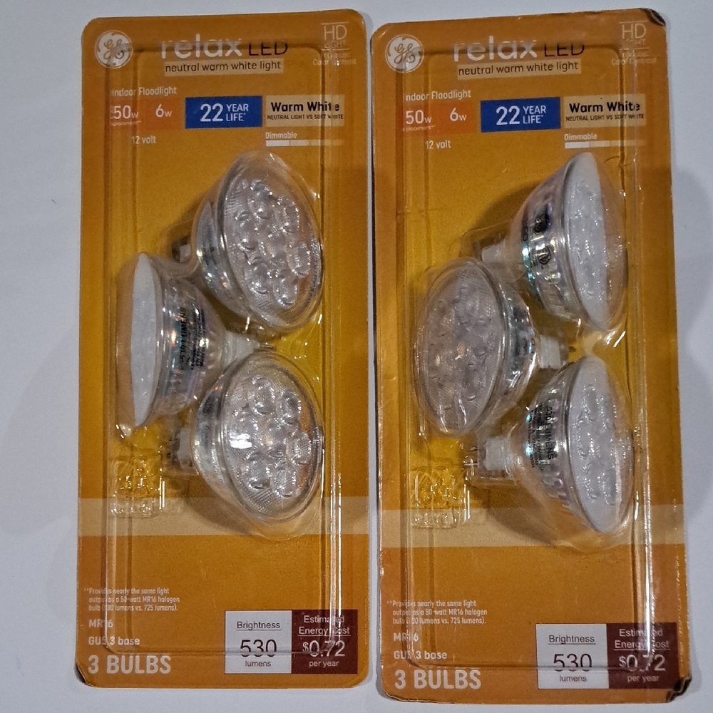 GE Relax LED Indoor Floodlight Bulbs - Warm White